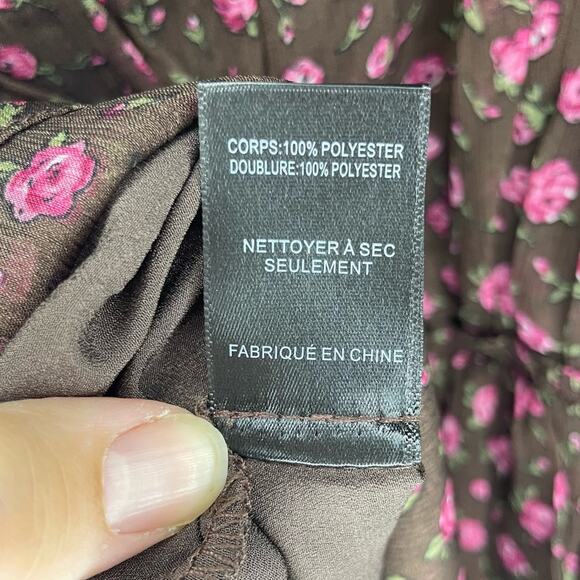 NWT New ASTR The Label Floral Print Smocked Babydoll Top Size L - Picture 10 of 12